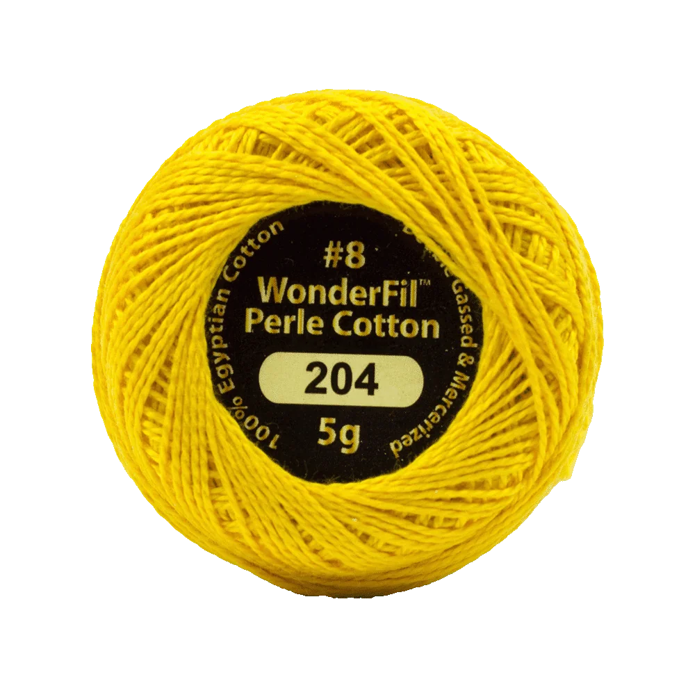 Elezanza 8wt Egyptian perle cotton thread solid color