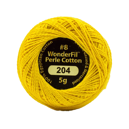 Elezanza 8wt Egyptian perle cotton thread solid color