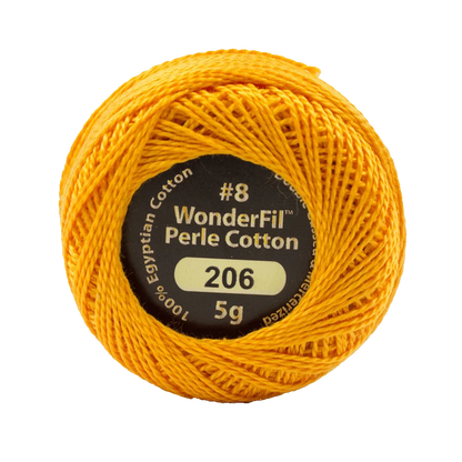 Elezanza 8wt Egyptian perle cotton thread solid color