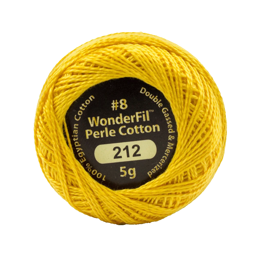 Elezanza 8wt Egyptian perle cotton thread solid color