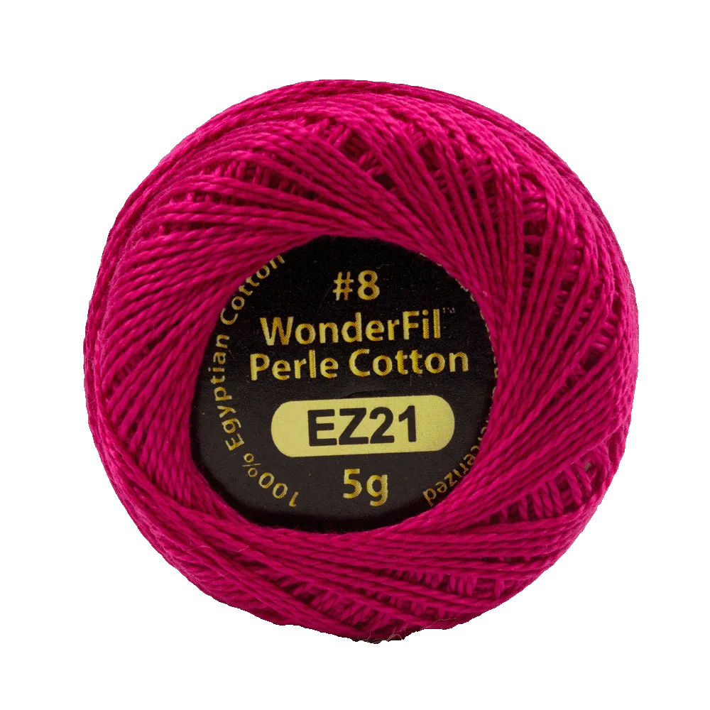 Elezanza 8wt Egyptian perle cotton thread solid color