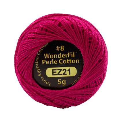 Elezanza 8wt Egyptian perle cotton thread solid color