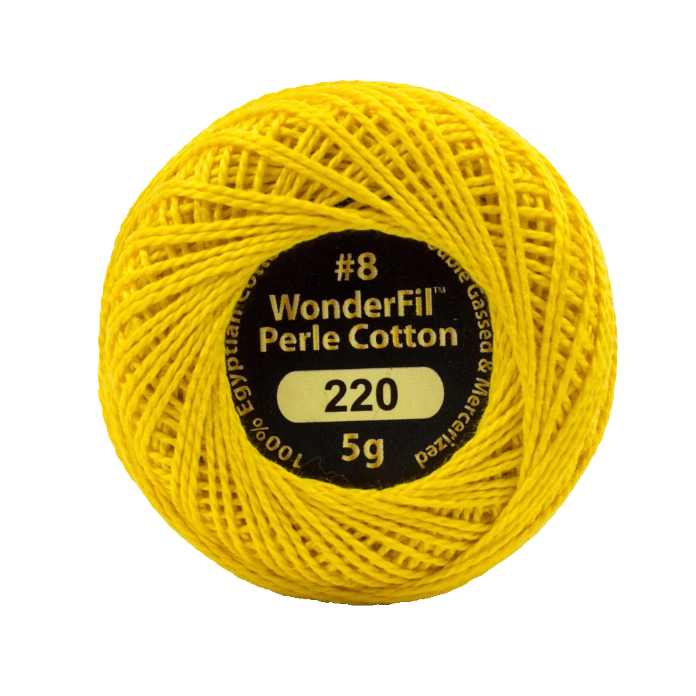 Elezanza 8wt Egyptian perle cotton thread solid color