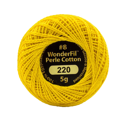 Elezanza 8wt Egyptian perle cotton thread solid color