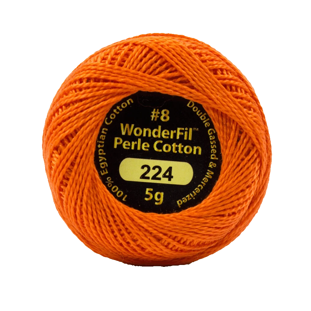 Elezanza 8wt Egyptian perle cotton thread solid color
