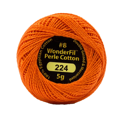 Elezanza 8wt Egyptian perle cotton thread solid color