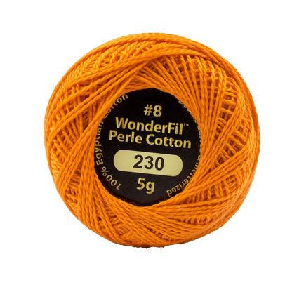 Elezanza 8wt Egyptian perle cotton thread solid color