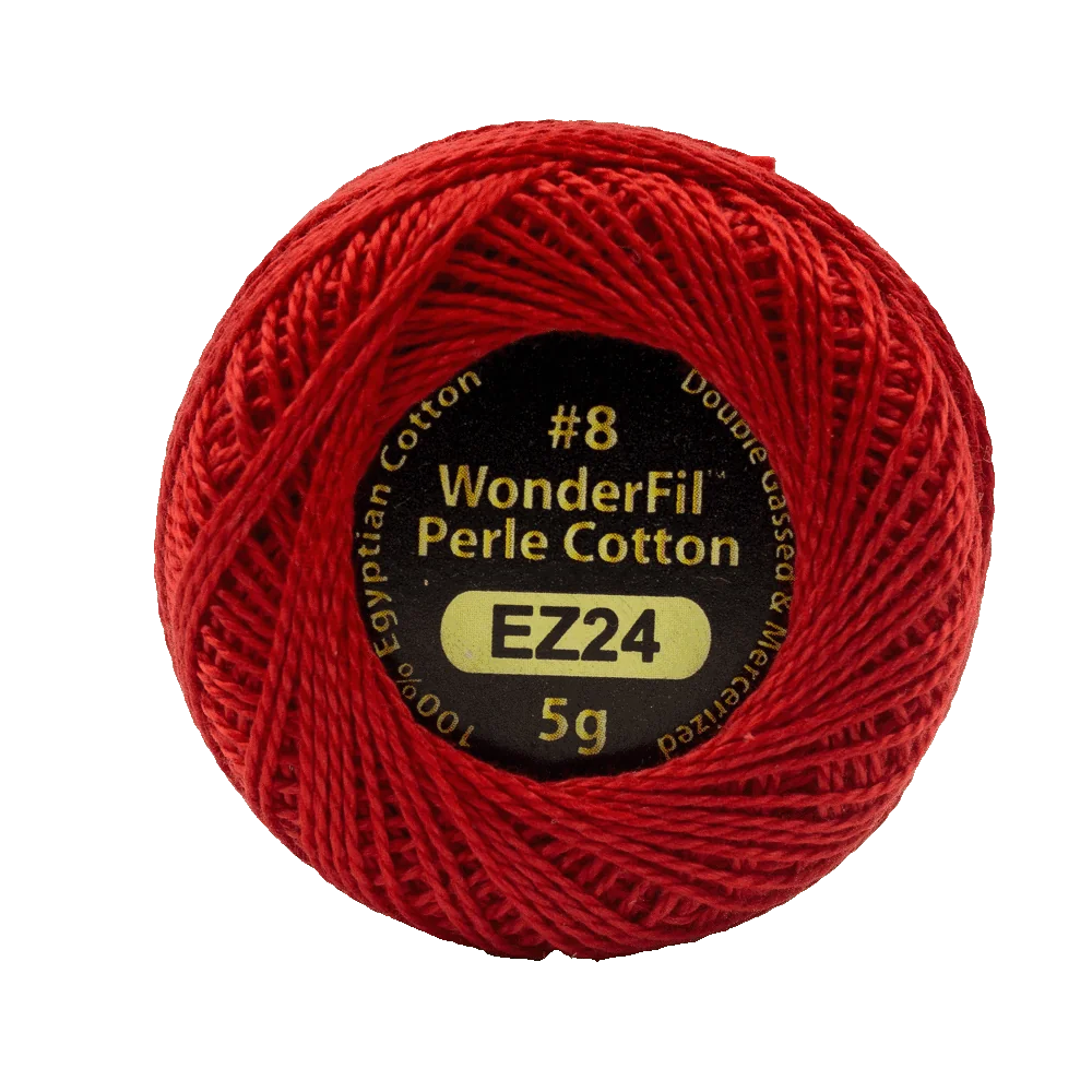 Elezanza 8wt Egyptian perle cotton thread solid color