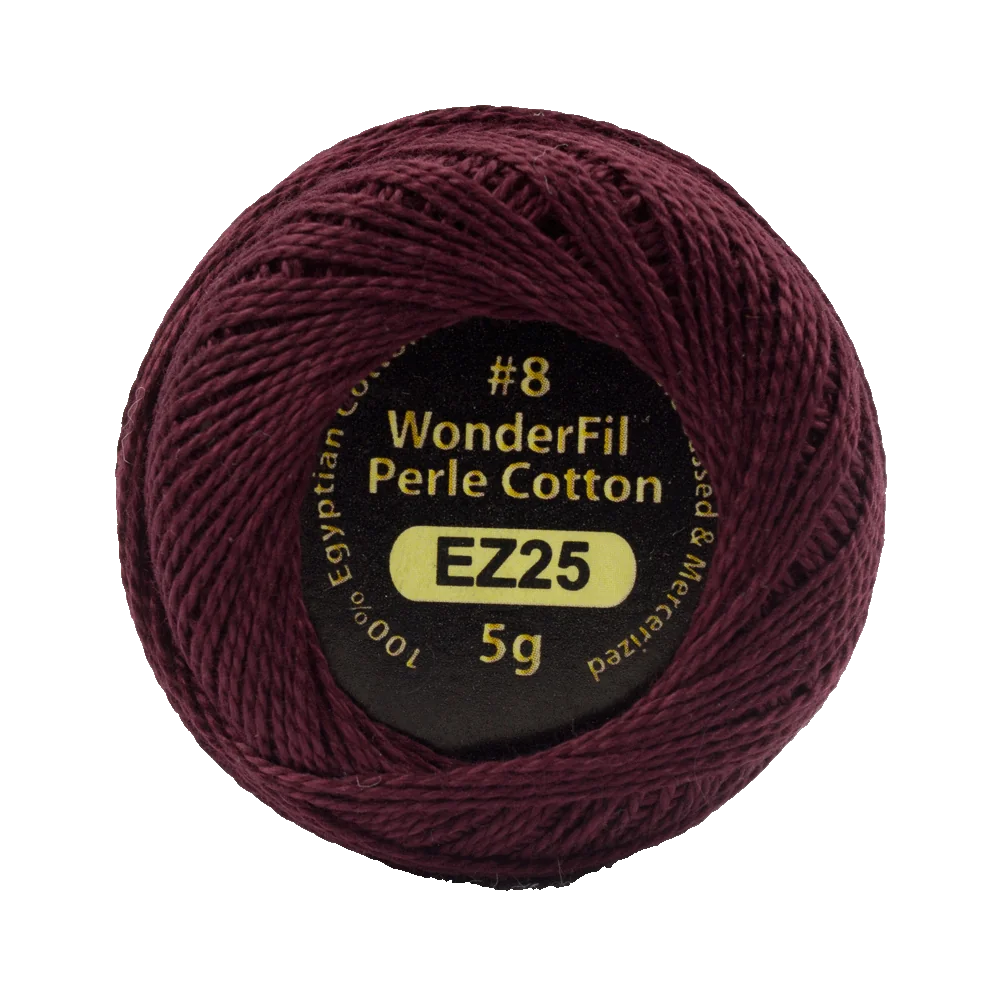 Elezanza 8wt Egyptian perle cotton thread solid color