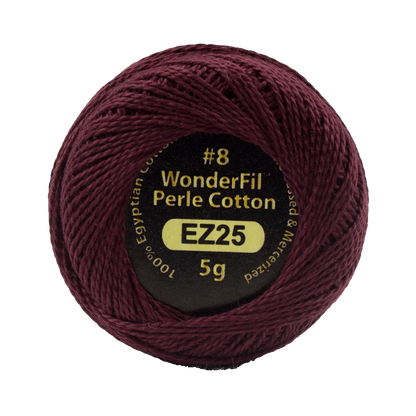 Elezanza 8wt Egyptian perle cotton thread solid color
