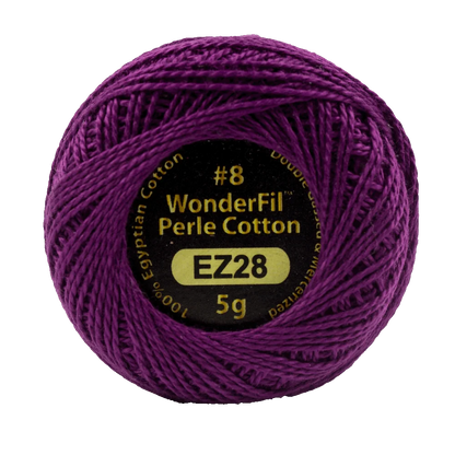 Elezanza 8wt Egyptian perle cotton thread solid color