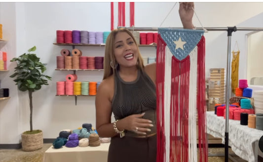 Tutorial bandera de macramé