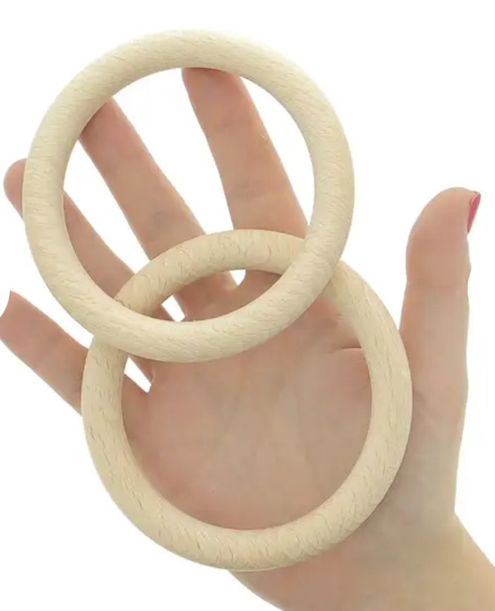 XL wooden rings