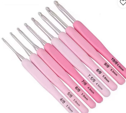 Cartuchera con agujas rosa ergonómica