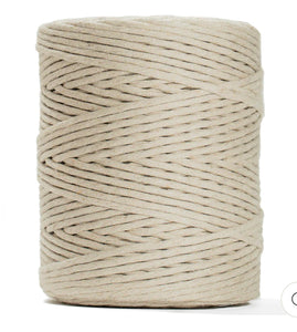 Ganxxet Soft Cotton Cord Zero Waste 4 mm - 1 Single Strand (720ft)