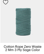 Load image into Gallery viewer, Ganxxet COTTON ROPE ZERO WASTE 2 MM - 3 PLY
