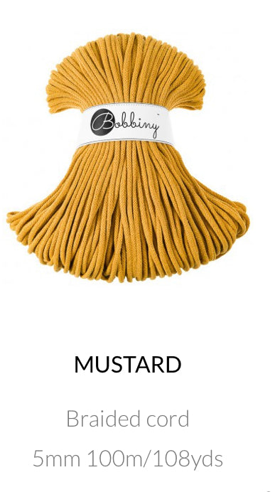 5mm Braided Cord- Bobbiny Premium Cord