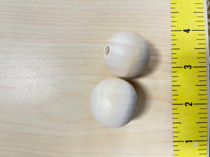 NATURAL WOODEN BEAD 35mm
