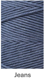 Ganxxet Soft Cotton Cord Zero Waste 4 mm - 1 Single Strand (720ft)
