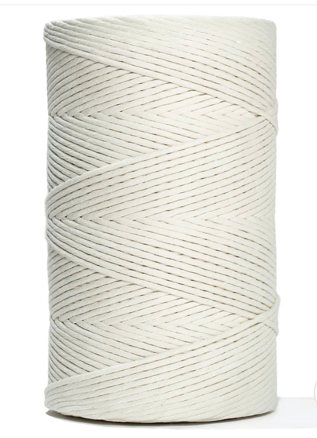 Ganxxet Soft Cotton Cord Zero Waste 4 Mm - 1 Single Strand (1640ft)