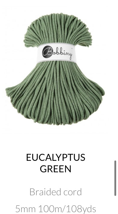 5mm Braided Cord- Bobbiny Premium Cord