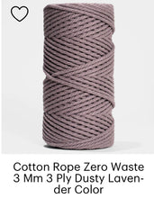 Load image into Gallery viewer, Ganxxet Cotton Rope Zero Waste 3 Mm - 3 Ply