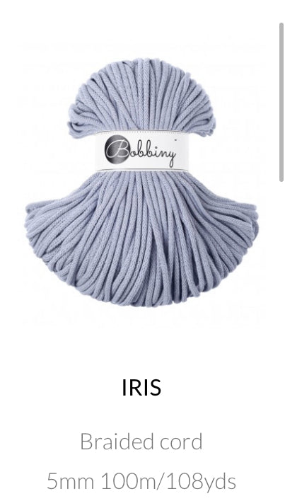 5mm Braided Cord- Bobbiny Premium Cord