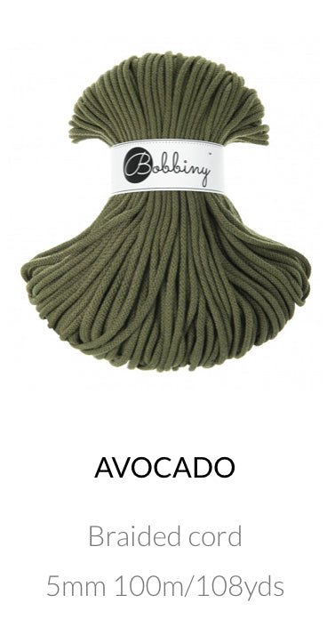 5mm Braided Cord- Bobbiny Premium Cord
