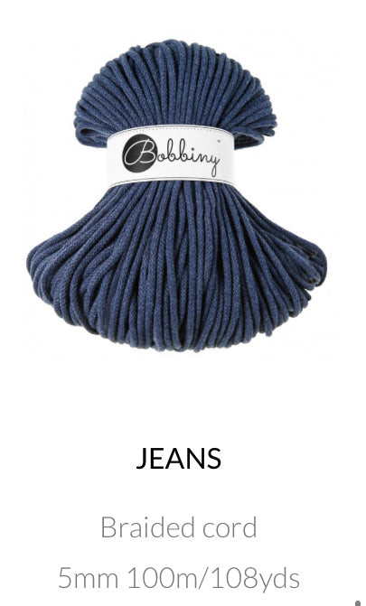 5mm Braided Cord- Bobbiny Premium Cord