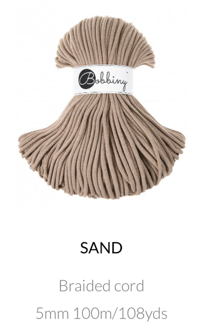 5mm Braided Cord- Bobbiny Premium Cord